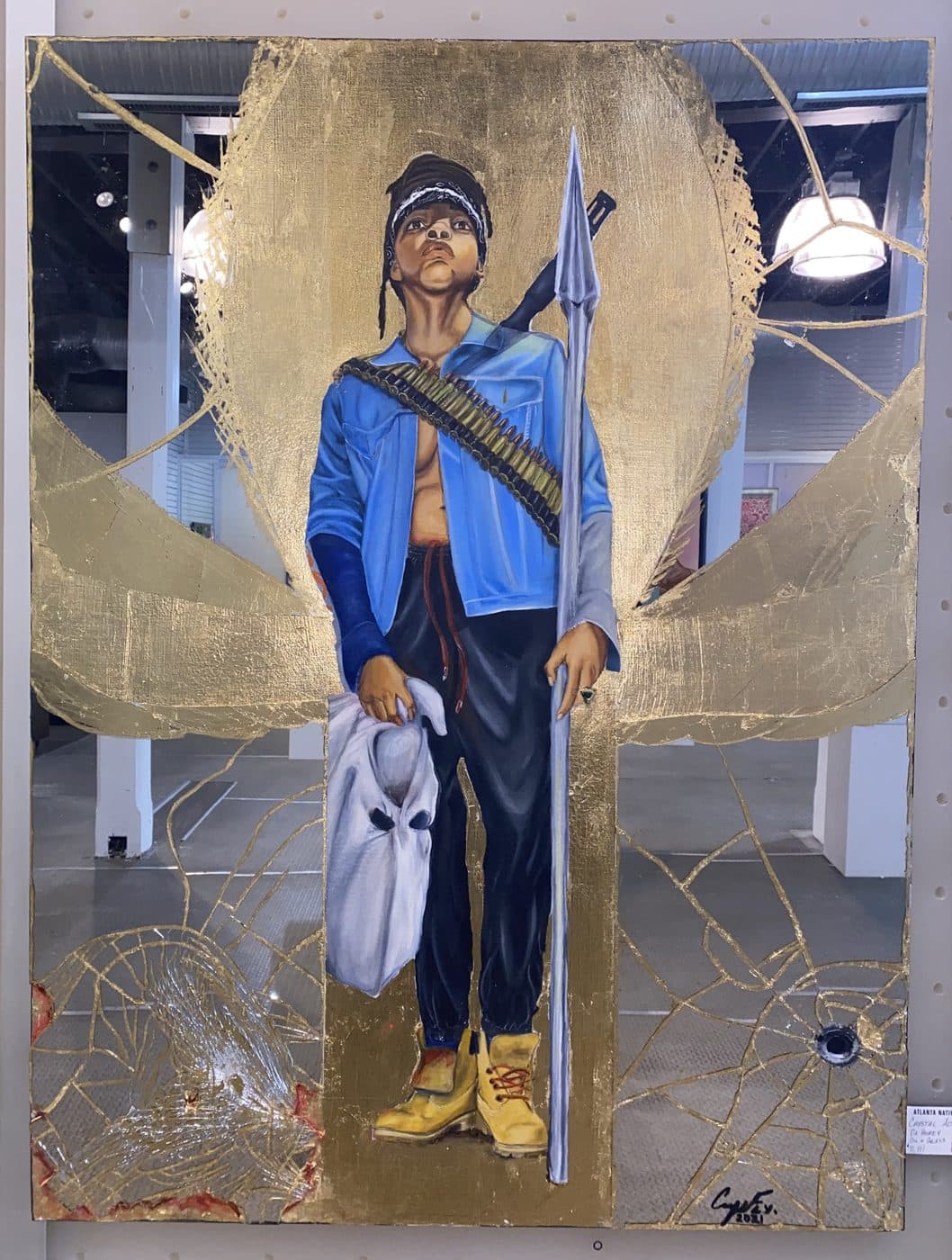 DaHomey, 2021 — Oil and Mirror.