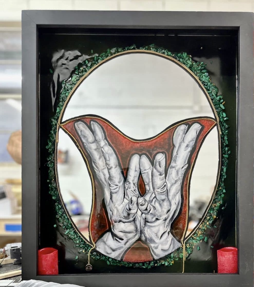 Lotus, 2023 — Mixed Media (Mirror).
